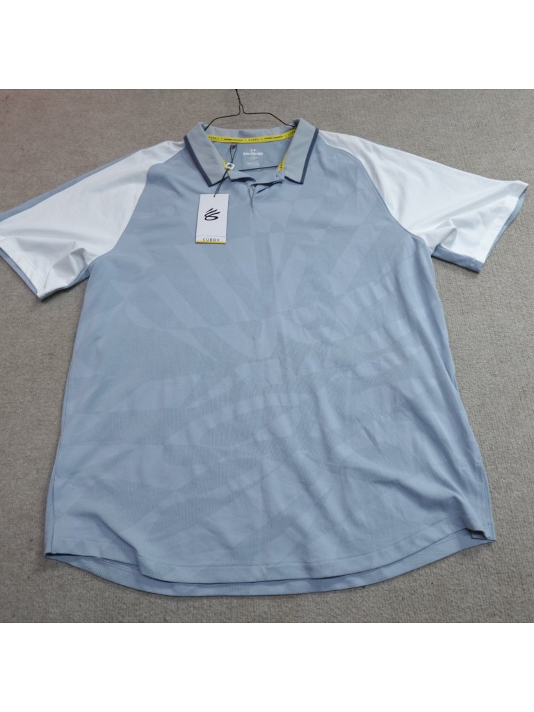 Under Armour Polo Shirt 2xl Blue Steph Curry New
